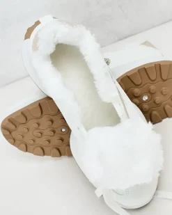 Ocieplane|Sneakersy^Royalfashion Sneakersy damskie z ociepleniem Terib biały