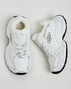 Ocieplane|Sneakersy^Royalfashion Sneakersy damskie z ociepleniem Cimen biały