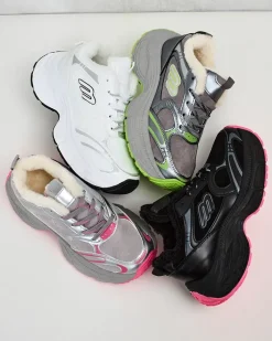 Ocieplane|Sneakersy^Royalfashion Sneakersy damskie z ociepleniem Cimen biały