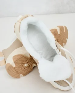 Ocieplane|Sneakersy^Royalfashion Sneakersy damskie z ociepleniem Aronni beżowy