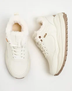 Ocieplane|Sneakersy^Royalfashion Sneakersy damskie z ociepleniem Zoru biały