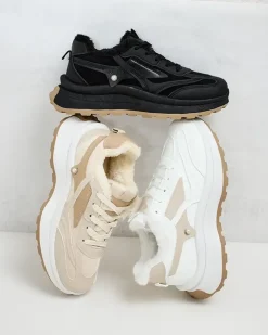 Ocieplane|Sneakersy^Royalfashion Sneakersy damskie z ociepleniem Terib czarny