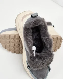 Ocieplane|Sneakersy^Royalfashion Sneakersy damskie z ociepleniem Ruffi Ecru