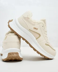 Ocieplane|Sneakersy^Royalfashion Sneakersy damskie z ociepleniem Ronniz beżowy