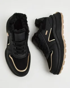Ocieplane|Sneakersy^Royalfashion Sneakersy damskie z ociepleniem Ronniz czarny