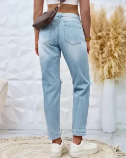 Jeansy^Royalfashion Spodnie damskie mom jeans
