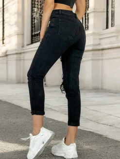 Jeansy^Royalfashion Spodnie damskie mom jeans