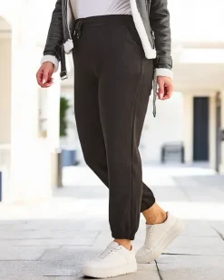 Spodnie Dresowe|Plus Size^Royalfashion Spodnie dresowe damskie PLUS SIZE czarny