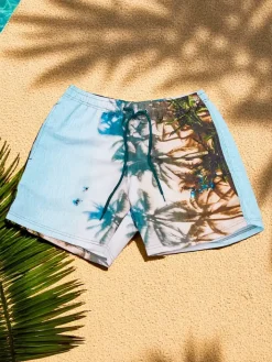 Spodnie^Royalfashion Sportowe męskie krótkie spodenki z ochronną siateczką Błękit nieba