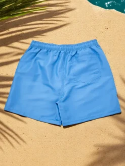 Spodnie^Royalfashion Sportowe męskie krótkie spodenki z ochronną siateczką ŻywyNiebieski