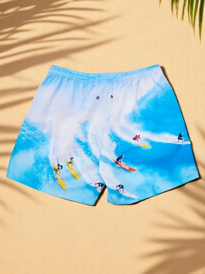 Spodnie^Royalfashion Sportowe męskie krótkie spodenki z ochronną siateczką Jasnoniebieski