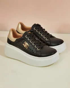 Bieganie, Ćwiczenia I Trening|Sneakersy^Royalfashion Sportowe sneakersy damskie ażurowe Jovixi czarny