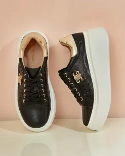 Bieganie, Ćwiczenia I Trening|Sneakersy^Royalfashion Sportowe sneakersy damskie ażurowe Jovixi czarny