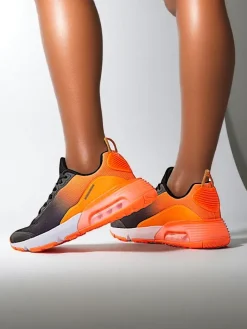 Sportowe^Royalfashion Sportowe sneakersy męskie Estes pomarańczowy