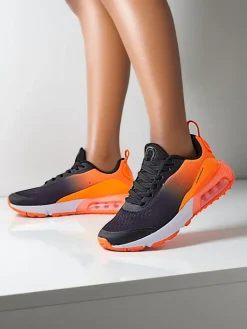 Sportowe^Royalfashion Sportowe sneakersy męskie Estes pomarańczowy