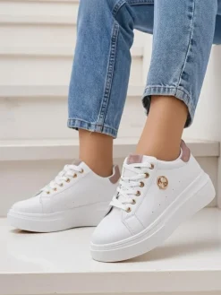 Ugc|Sneakersy^Royalfashion Sportowe sneakersy damskie Clevermood biały