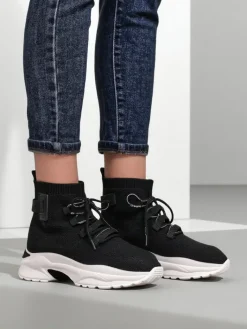 Sneakersy^Royalfashion Sportowe wysokie sneakersy damskie Lorietea