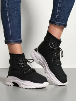 Sneakersy^Royalfashion Sportowe wysokie sneakersy damskie Lorietea