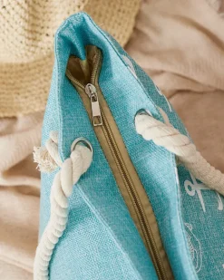 Torebki Shoppers|Torby Plażowe^Royalfashion Tkaninowa torba w wakacyjny wzór na ramię mięta