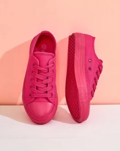 Chłopięce|Dziewczęce^Royalfashion Trampki dziecięce sznurowane Tirim różowy