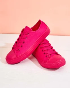 Chłopięce|Dziewczęce^Royalfashion Trampki dziecięce sznurowane Tirim różowy