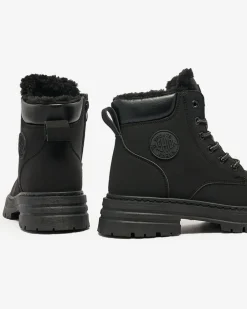 Trapery|Botki Z Delikatnym Ociepleniem^Royalfashion trapery damskie Denvelier czarny