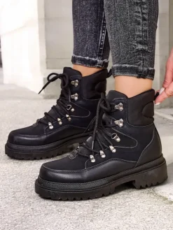 Trapery|Botki Bez Ocieplenia^Royalfashion Trapery damskie Savelly czarny