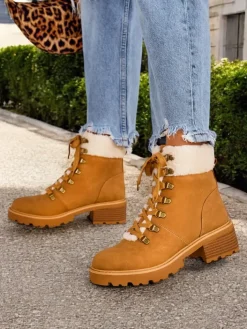 Trapery|Botki Z Delikatnym Ociepleniem^Royalfashion Trapery damskie Sawoli brązowy