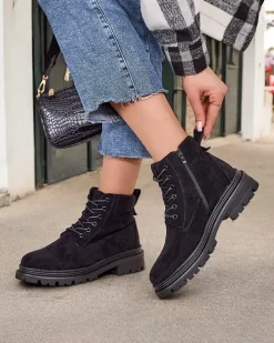 Trapery|Botki Z Delikatnym Ociepleniem^Royalfashion Trapery damskie Savbery czarny