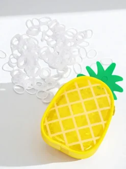 Dziewczęce|Akcesoria Do Włosów^Royalfashion Wielokolorowe gumeczki silikonowe Ananas biały
