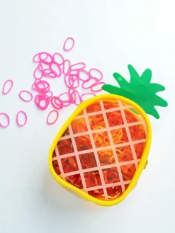 Dziewczęce|Akcesoria Do Włosów^Royalfashion Wielokolorowe gumeczki silikonowe Ananas różowy