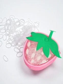 Dziewczęce|Akcesoria Do Włosów^Royalfashion Wielokolorowe gumeczki silikonowe Truskawka biały