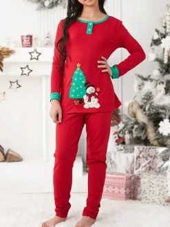 Bielizna|Piżamy^Royalfashion Świąteczna dziecięca piżama z printem