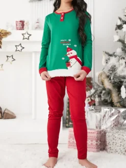 Bielizna|Piżamy^Royalfashion Świąteczna dziecięca piżama z printem