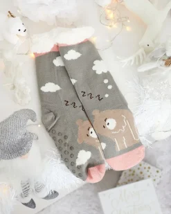 Skarpetki^Royalfashion Świąteczne damskie zimowe skarpetki z zwężeniami biały