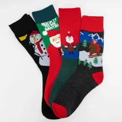 Skarpetki^Royalfashion Świąteczne skarpetki w pudełku 4/pak