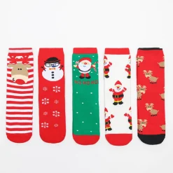Skarpetki^Royalfashion Świąteczne skarpetki 5/pak