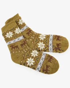 Skarpetki^Royalfashion Świąteczne zielone męskie skarpetki ocieplane zielony