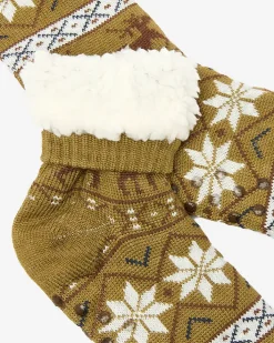 Skarpetki^Royalfashion Świąteczne zielone męskie skarpetki ocieplane zielony