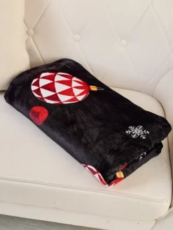 Koce^Royalfashion Świąteczny koc narzutka 160x200 Wielokolorowe