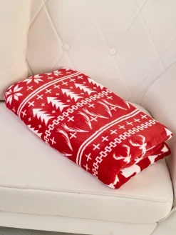 Koce^Royalfashion Świąteczny koc narzutka 200x220 Wielokolorowe