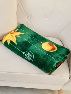 Koce^Royalfashion Świąteczny koc narzutka 160x200 Wielokolorowe