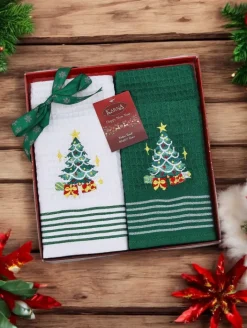 Akcesoria|Ręczniki^Royalfashion Świąteczny komplet ręczników Happy New Year