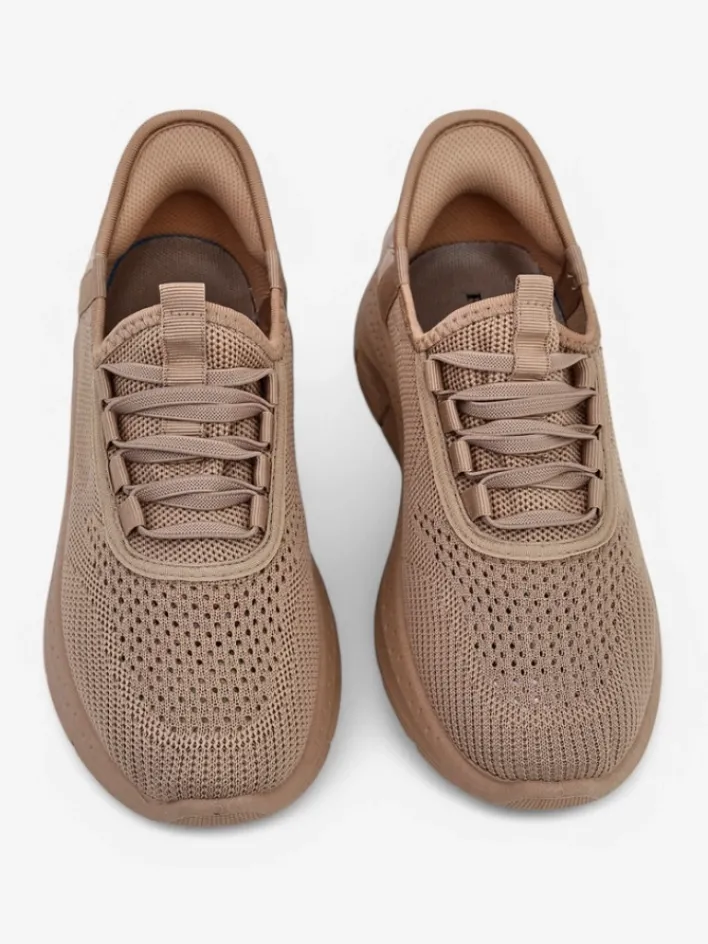 Ugc|Bieganie, Ćwiczenia I Trening^Royalfashion Wsuwane damskie materiałowe buty sportowe Arrate jasny brązowy