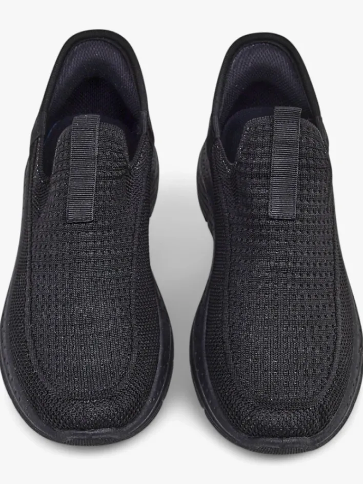 Ugc|Bieganie, Ćwiczenia I Trening^Royalfashion Wsuwane damskie materiałowe buty sportowe Secat czarny