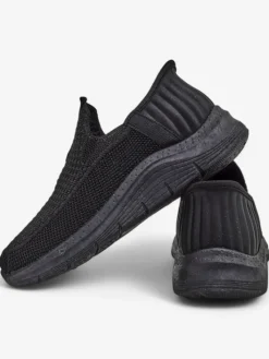 Ugc|Bieganie, Ćwiczenia I Trening^Royalfashion Wsuwane damskie materiałowe buty sportowe Secat czarny