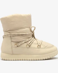 Śniegowce|Botki Z Delikatnym Ociepleniem^Royalfashion Wsuwane śniegowce damskie w m kolorze Iredas beżowy