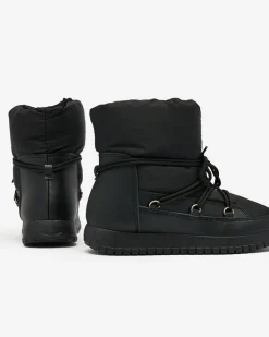 Śniegowce|Botki Z Delikatnym Ociepleniem^Royalfashion Wsuwane śniegowce damskie w m kolorze Iredas czarny