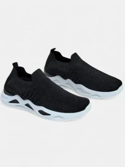 Sneakersy^Royalfashion Wsuwane sneakersy damskie Vitore czarny