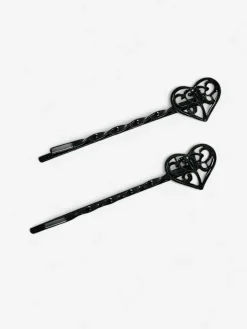 Akcesoria Do Włosów^Royalfashion Wsuwki do włosów z serduszkami zielony